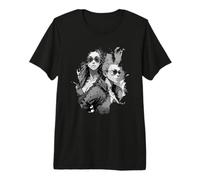 Embrace All with Your Love Adorable Pareja futurista Camiseta Premium