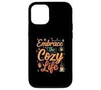 Embrace the Cozy Life Hygge Comfort Aesthetic Carcasa para iPhone 12/12 Pro