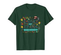 Embrace The Strange: Edición para Profesores, Extravagante e inspiradora Camiseta, Hombre, Verde Bosque, M