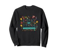 Embrace The Strange: Edición para Profesores, Extravagante e inspiradora Sudadera, Unisex para Adultos, Negro, L