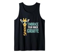 Embrace Your Inner Giraffe Motivación Animal Alta - Camiseta sin Mangas