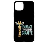 Embrace Your Inner Giraffe Motivación Animal Alta - Carcasa para iPhone 15 Plus