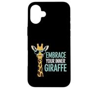 Embrace Your Inner Giraffe Motivación Animal Alta - Carcasa para iPhone 16 Plus