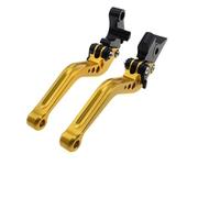 Embrague de freno de motocicleta Para Suzuki GSXR600 GSX-R 600 750 K6 K7 K8 K9 Motocicleta Manillas Palanca De Freno Palancas Embrague(Oro corto)