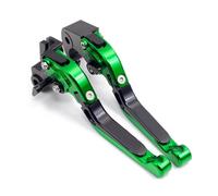 Embrague Freno Motocicleta Compatible Con Bajaj Para Dominar 400 2017-2024 Palancas Embrague Freno Plegables Ajustables Motocicleta Manija Control Extensible Palanca Freno(Green-Black)
