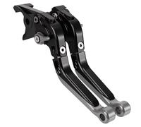 Embrague Freno Motocicleta Compatible Con Bajaj Para Dominar 400 2017-2024 Palancas Embrague Freno Plegables Ajustables Motocicleta Manija Control Extensible Palanca Freno(Black-Gray)