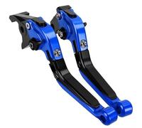 Embrague Freno Motocicleta Compatible Con Bajaj Para Dominar 400 2017-2024 Palancas Embrague Freno Plegables Ajustables Motocicleta Manija Control Extensible Palanca Freno(Blue-Black)