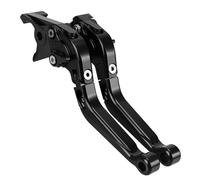 Embrague Freno Motocicleta Compatible Con Bajaj Para Dominar 400 2017-2024 Palancas Embrague Freno Plegables Ajustables Motocicleta Manija Control Extensible Palanca Freno(Black)