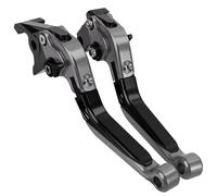 Embrague Freno Motocicleta Compatible Con Para Z1000SX Para Ninja 1000 Para Tourer Para Z1000 Para Z1000R 2017-2019 Palanca De Freno De Embrague Ajustable Plegable Para Motocicleta(Gray-Black)