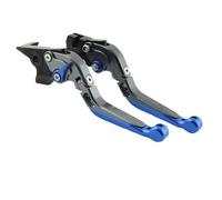 Embrague Freno Motocicleta Compatible Con Suzuki Para GSX1250 FSA ABC 2010 2011 2012 2013 2014 2015 2016, Palanca De Embrague Y Freno, Palancas Plegables Ajustables.(Silver-blue)