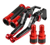Embrague Freno Motocicleta Compatible Con Yamaha Para Majesty 400 2004-2011 Palancas De Embrague De Freno De Motocicleta Palanca De Control Puños De Manillar(Black-Red)