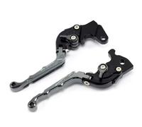 Embrague Freno Motocicleta Compatible Con Yamaha Para XVS250 2000-2016 Para XV250 Para V-Star 2008-2018 Accesorios De Motocicleta Palanca De Embrague De Freno Plegable Ajustable(Gray)