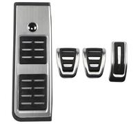 Embrague Freno Pedal Cubierta Para A4 B9 Para A5 F5 2016-2023 Pedales Coche LHD Sedan Avant Sport Gas Freno Reposapiés Cubierta Pedal Accesorios Acero Inoxidable(MT with rest)