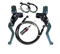 Embrague Freno Percha Manguera Hidráulica Del Equipo 1200m M Cilindro Maestro Freno Embrague De La Motocicleta Pistón 14m(Grey 1 set)