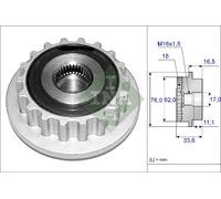 Embrague Libre De Alternador INA 535 0118 10 Para VW