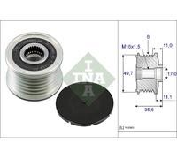Embrague Libre Del Alternador INA 535 0086 10 Para MERCEDES-BENZ