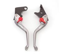Embrague Maneta Freno para FZ07, MT07, Tracer 700 2014-2022, Palanca Embrague Freno Motocicleta, Empuñaduras Palanca Freno Aluminio CNC Ajustables(Short Grey)