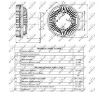 Embrague, ventilador de radiador NRF 49089