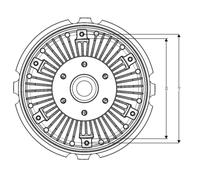 Embrague, ventilador de radiador NRF 49093