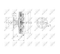 NRF 49573 Embrague, ventilador del radiador