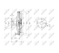 NRF 49602 Embrague, ventilador del radiador