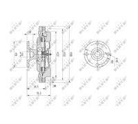 Embrague, ventilador de radiador NRF 49604