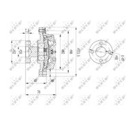Embrague, ventilador de radiador NRF 49609
