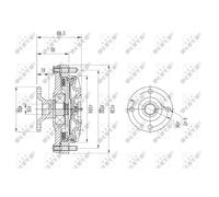 NRF 49614 Embrague, ventilador del radiador
