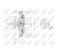 Embrague, ventilador de radiador NRF 49644
