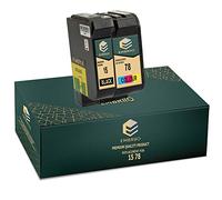 EMBRIIO 15 78 Cartuchos de Tinta Reemplazo para HP Deskjet 3810 3820 815c 916c 920c 940c 948c Officejet 5105 5110 V30 V40 V45 PSC 2120 700 720 750 760 900 950 Copier 310 Fax 1230