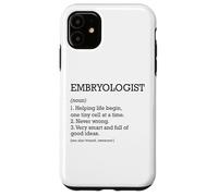 Embriólogo Definición de trabajo Embriología divertida personalizada Carcasa para iPhone 11