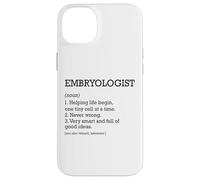 Embriólogo Definición de trabajo Embriología divertida personalizada Carcasa para iPhone 14 Plus