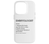 Embriólogo Definición de trabajo Embriología divertida personalizada Carcasa para iPhone 14 Pro