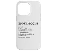 Embriólogo Definición de trabajo Embriología divertida personalizada Carcasa para iPhone 14 Pro Max