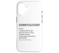 Embriólogo Definición de trabajo Embriología divertida personalizada Carcasa para iPhone 16