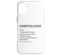 Embriólogo Definición de trabajo Embriología divertida personalizada Carcasa para iPhone 16 Plus