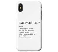Embriólogo Definición de trabajo Embriología divertida personalizada Carcasa para iPhone X/XS