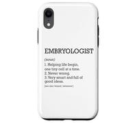 Embriólogo Definición de trabajo Embriología divertida personalizada Carcasa para iPhone XR