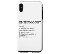 Embriólogo Definición de trabajo Embriología divertida personalizada Carcasa para iPhone XS Max