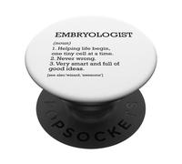 Embriólogo Definición de trabajo Embriología divertida personalizada PopSockets PopGrip Adhesivo