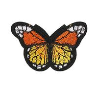 Embroidered Animal Patches for Clothes | Feather Bird Dog Sew On Appliques | DIY Embroidery Patches for Jackets/Bags/Hats | Iron On Fabric Decorations (Butterfly cloth stickers 10 mixed colors)