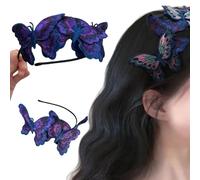 Embroidered Butterfly Hair Clip with Tassel Decoration, Cute Butterfly Embroidery Hair Claw Clip Fashion Supplies, Elegant Butterflies Hairpins Non Slip Accessories for Women