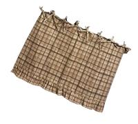 Embroidered Oven Skirt, Rustic Appliance Protector, 28.74x20.87 Inches Kitchen Cover with Handmade Detailing, Decorative Fabric, Oven Skirt with Ruffled Trim, Appliance Decor for Home and Farmhouse