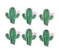 Embroidered Patches Shape Cute Beautiful Covering Breakages Stains Iron On Patches for DIY Clothing Bags Cotton 6Pcs