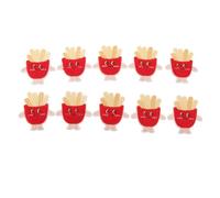 Embroidered Patches Vintage Fashionable Cute French Fries DIY Sew On Iron On Applique Patches for Clothes Bags Skirts Shoes Pants Socks Cotton Material 10PCS
