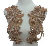 Embroidery Beadwork Flower Applique Sewing on Patches Accessories for Various Clothing Stage Costume Garment Decoration Sewing on Patches for Costume