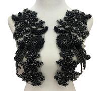 Embroidery Beadwork Flower Applique Sewing on Patches Accessories for Various Clothing Stage Costume Garment Decoration Sewing on Patches for Costume