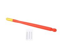 Embroidery Crochet Hook Plastic Handle Multifunctional Crochet Embroidery Beading Tool Exquisite Craftsmanship Lightweight Portable French Tambour Hook for Embroidery Beading (Mango rojo)