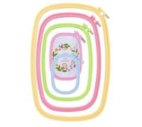 Embroidery Hoop - 5 Pieces Handmade Craft Tools with Adjustable Screw DIY | Sewing Hoop for Beginners, Women, Crafts, Learning, Practice, Quilting, Display, Hobbies, Home Decor, Sewing Projects