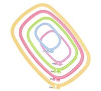 Embroidery Hoop - 5 piezas a mano Craft Tools - with Adjustable Screw DIY Sewing Hoop - for Beginners Women Crafts Learning Practice Quilting Display Hobbies Home Decor